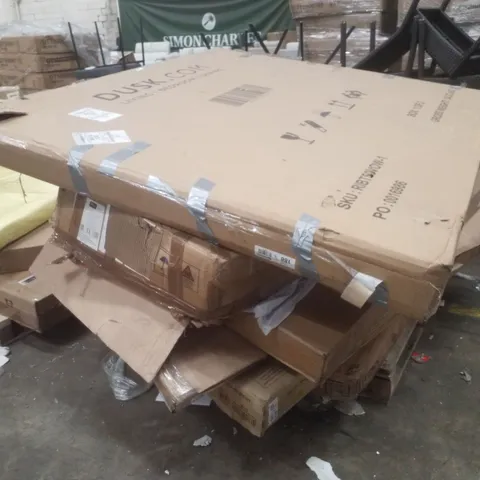 PALLET CONTAINING ASSORTED INCOMPLETE FURNITURE PRODUCTS