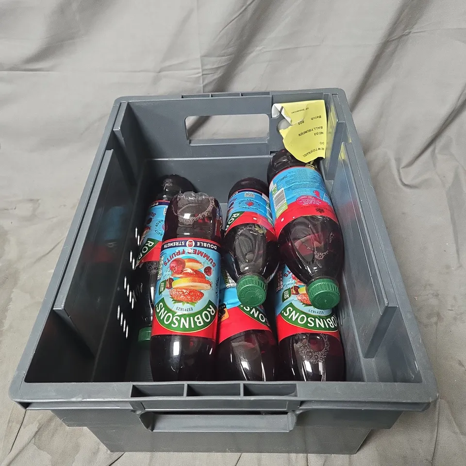6 X ROBINSONS SUMMER FRUITS DOUBLE STRENGTH SQUASH – BOTTLE