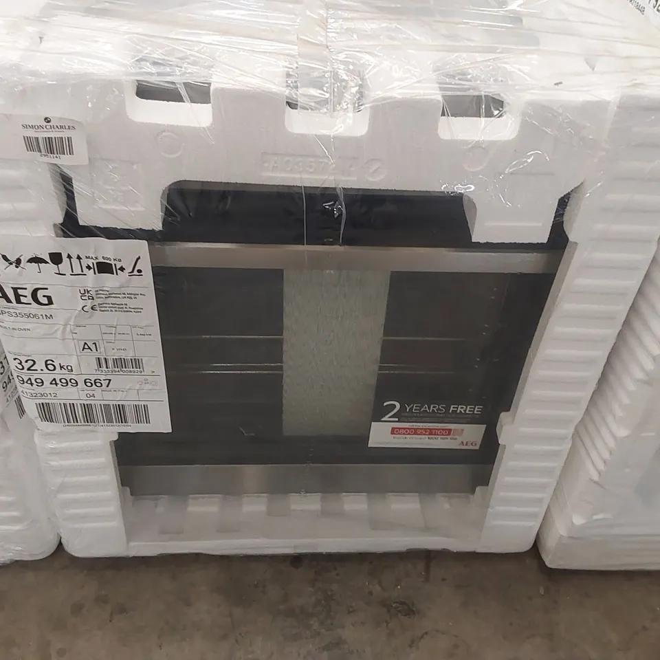 AEG 6000 BPS355061M BUILT-IN ELECTRIC SELF CLEANING SINGLE OVEN WITH STEAM FUNCTION, STAINLESS STEEL RRP £584