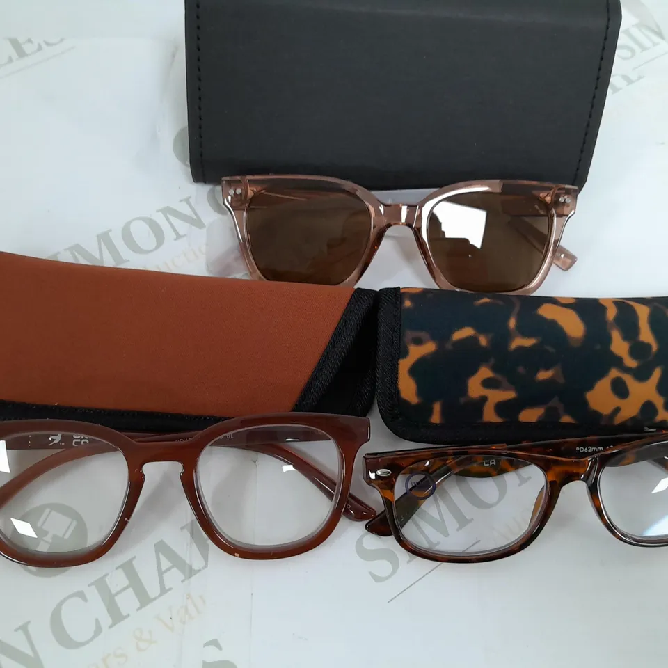 HUMMINGBIRD SUNGLASSE AND READING GLASSES 