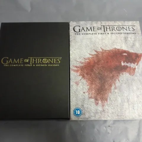 GAME OF THRONES THE COMPLETE FIRST AND SECOND SEASON