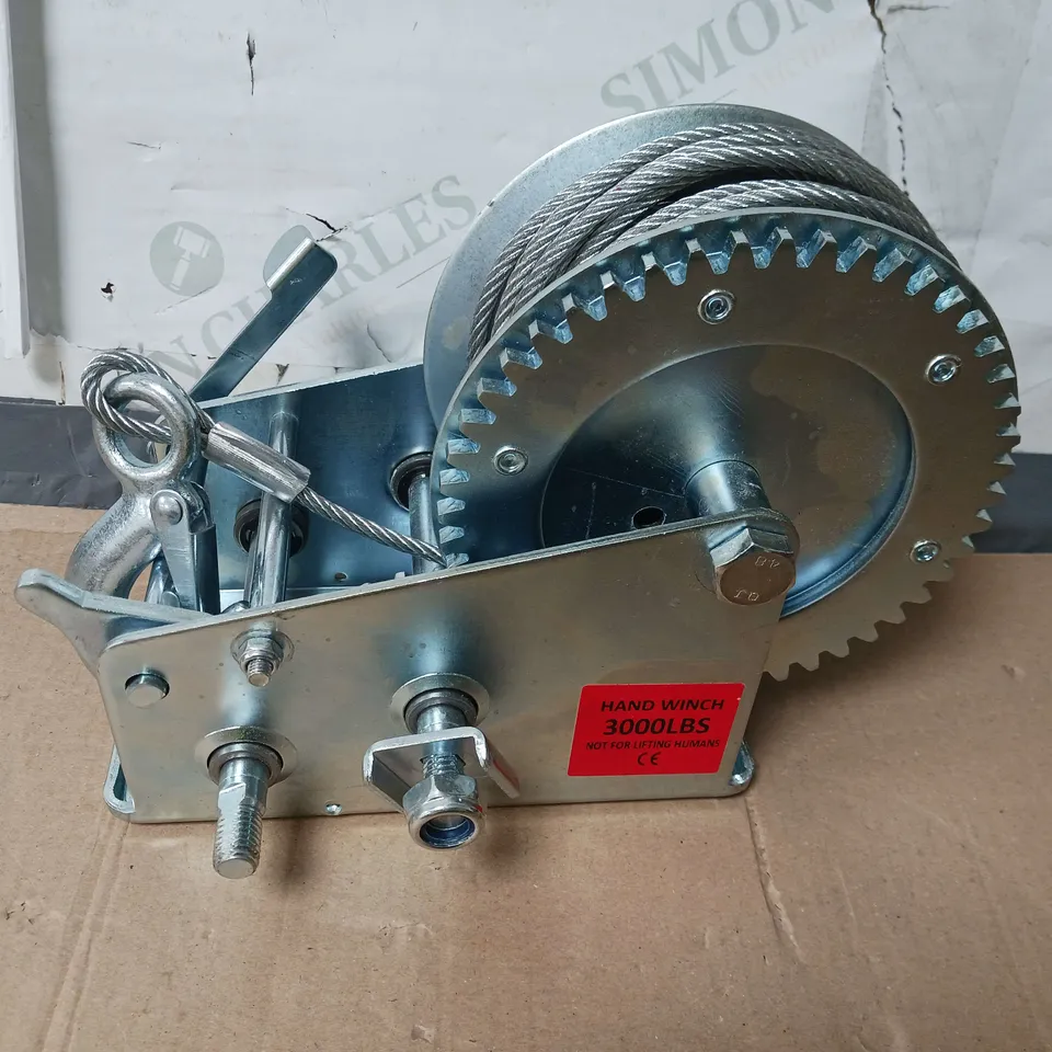 UNBRANDED HAND WINCH 3000LBS 