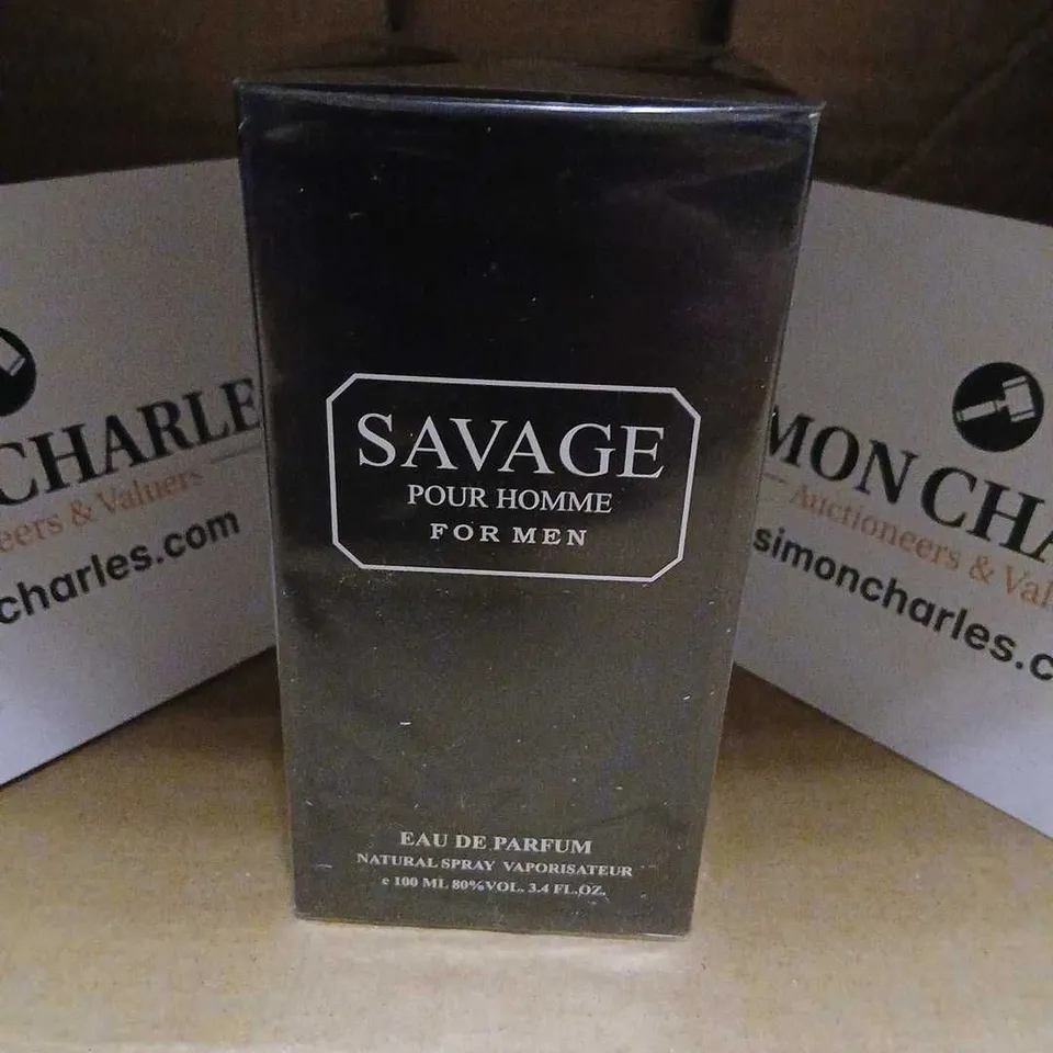 BOXED AND SEALED EBC COLLECTION SAVAGE POUR HOMME FOR MEN EAU DE PARFUM 100ML