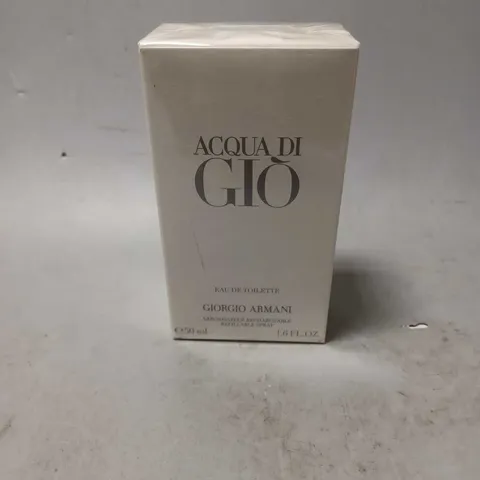 BOXED AND SEALED GIORGIO ARMANI AXCQUA DI GIO EAU DE TOILETTE 50ML