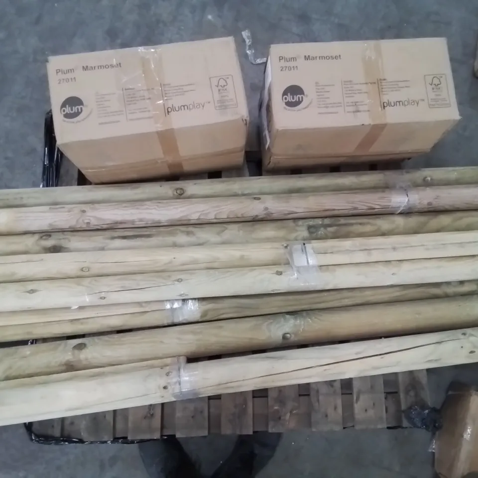 A PALLET OF ASSORTED SWING PARTS 