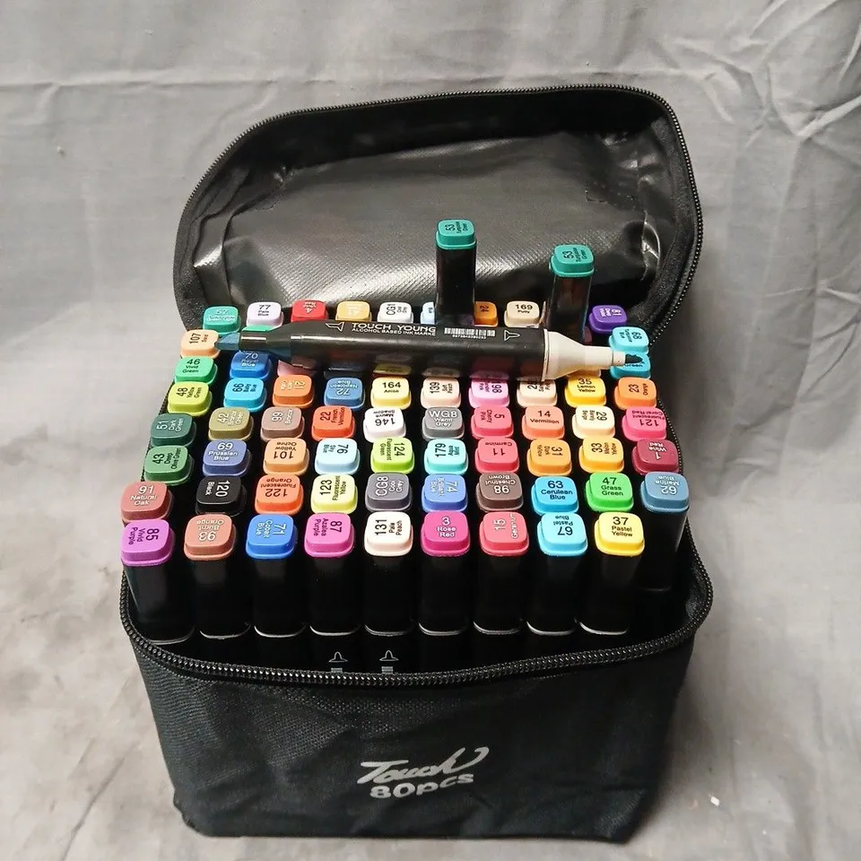 80-PIECE DOUBLE TIPPED MARKERS