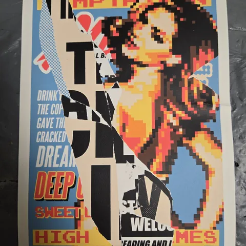 TEMPTATION BY CHARLIE ANDERSON LIMITED EDITION PIXEL-ART POSTER – 20/30 – SIGNED, 2021