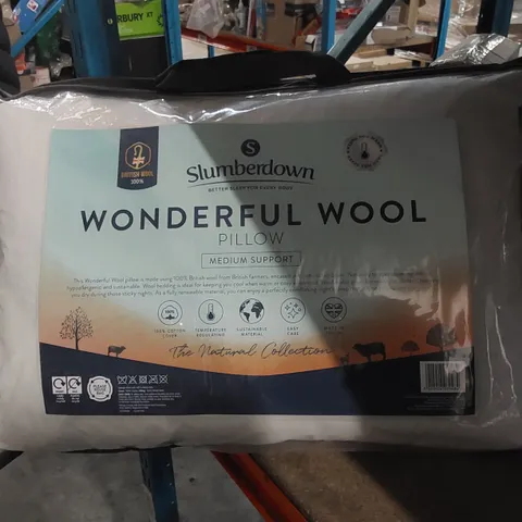 BAGGED SLUMBERDOWN WONDERFUL WOOL PILLOW 