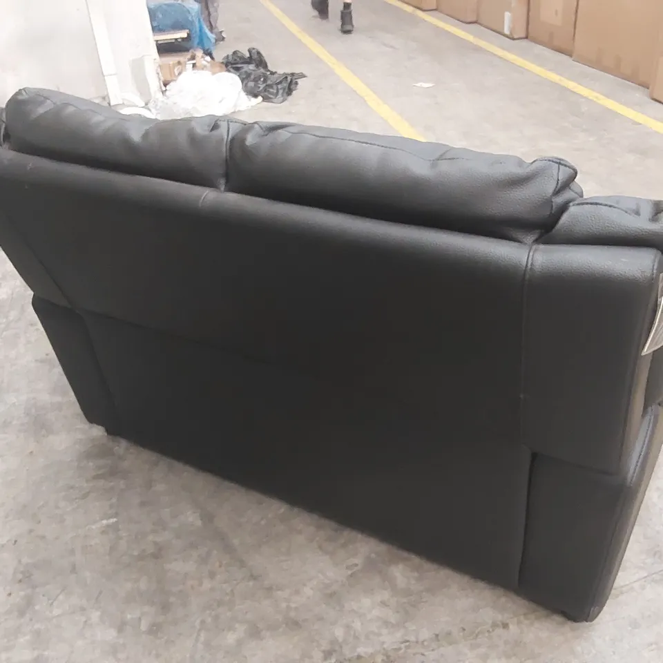 ALBION LUXURY FAUX LEATHER HIGH BACK 2 SEATER SOFA  RRP £519