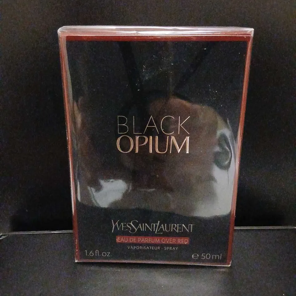 BOXED AND SEALED YVES SAINT LAURENT BLACK OPIUM EAU DE PARFUM OVER RED 50ML