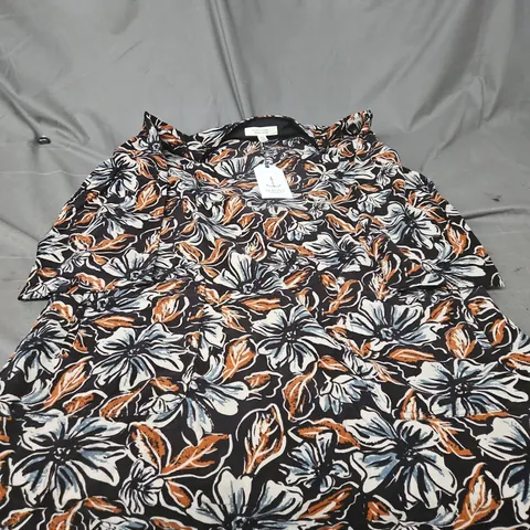 SEASALT CORNWALL WOMEN'S FLORAL PRINT ORGANIC COTTON SHIRT – UK 14