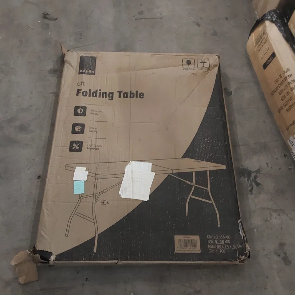 BOXED KEPLIN 6FT FOLDING TABLE