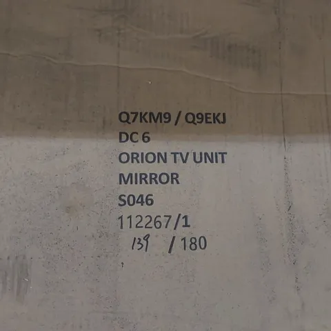 BOXED ORION TV UNIT - MIRRORED (1 BOX)