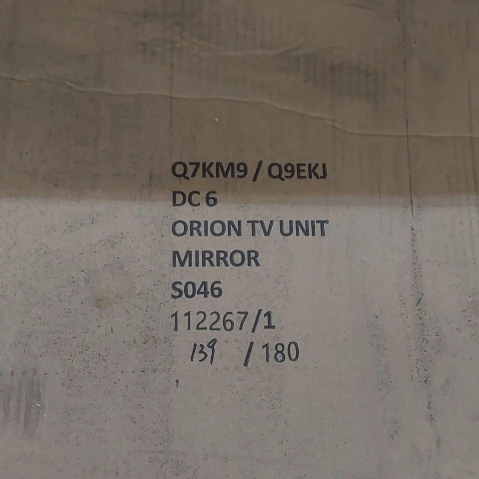 BOXED ORION TV UNIT - MIRRORED (1 BOX)