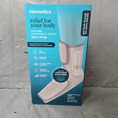 BOXED HOMEDICS MODULAIR COMPRESSION FOOT WRAP (SR-CMF10H)