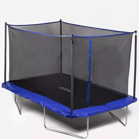 BOXED SPORTSPOWER 10FT X 8FT RECTANGULAR TRAMPOLINE & ENCLOSURE (2 BOXES)