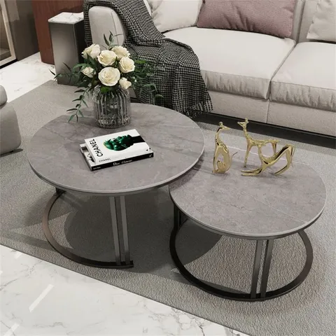 BOXED AZUZENA COFFEE TABLE - GREY TOP (1 BOX)