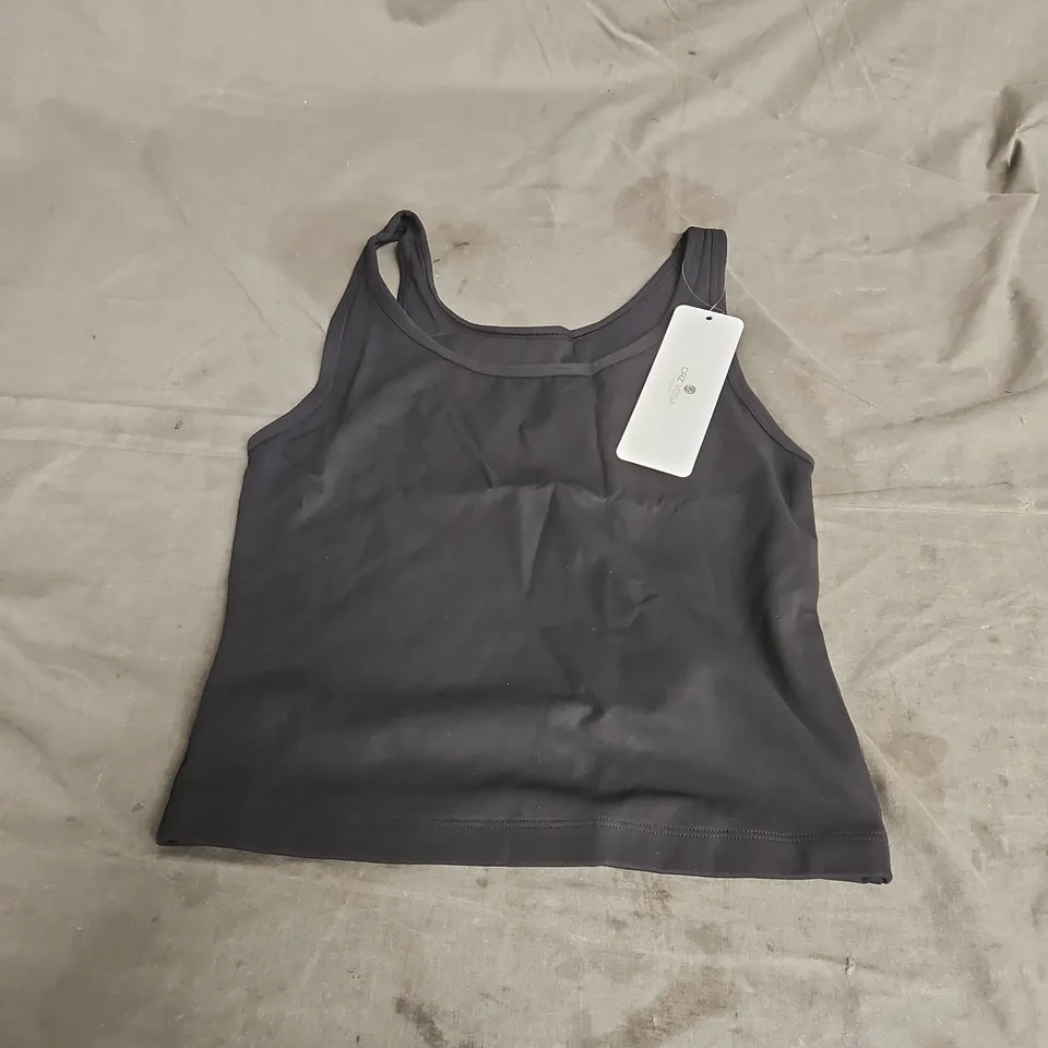 CRX YOGA HIGH NECK TANK TOP IN BLACK SIZE 8