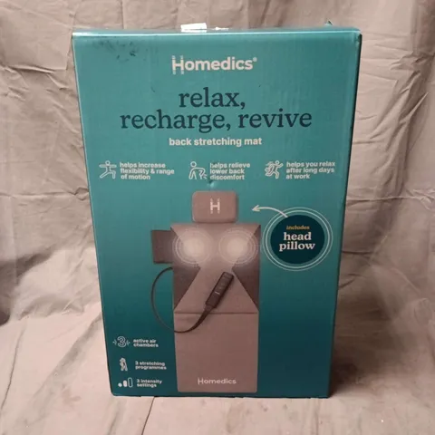 HOMEDICS BACK STRETCHING MAT BOXED WITH ACCESSORIES