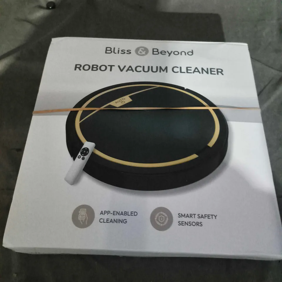BOXED BLISS AND BEYOND ROBOT VACUUM CLEANER 