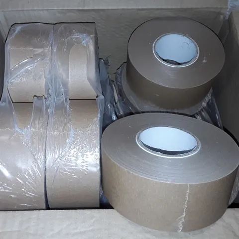 LOT OF 12 ROLLS OF BROWN MASKING TAPE