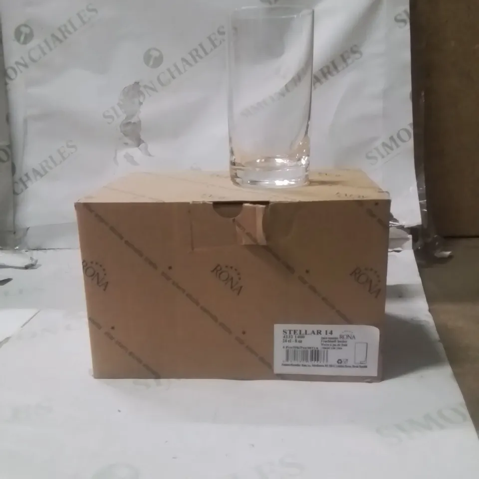 BOXED RONA JUICE TUMBLERS APPROXIMATELY 6