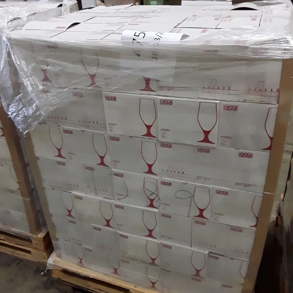 PALLET OF APPROXIMATELY 210 BOXES CONTAINING 6 RASTAL AVIERO 300ML GOBLETS