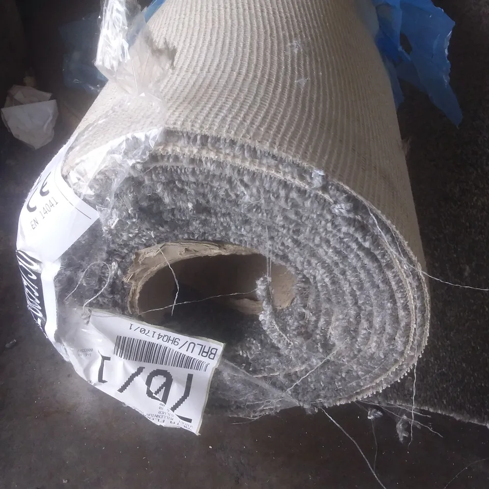 ROLL OF QUALITY MILLENNIUM TWIST SILVER CARPET 4X6.7M