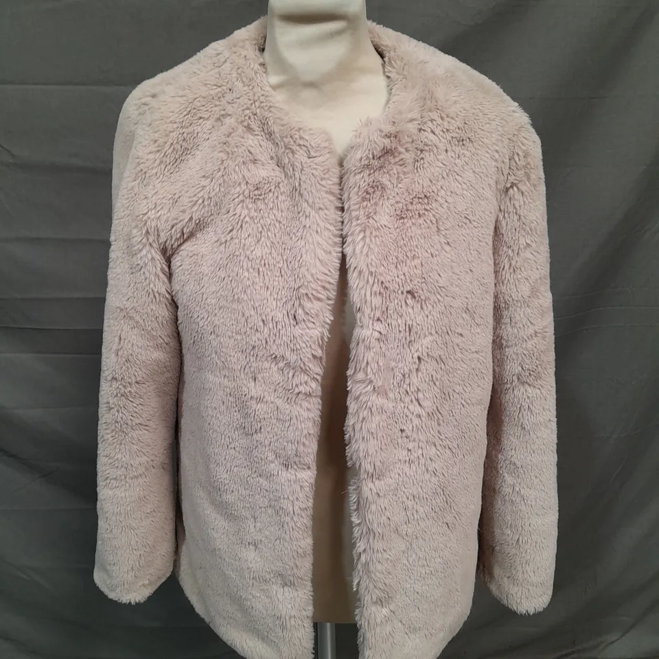 NEW LOOK FUAX FUR JACKET - UK 8