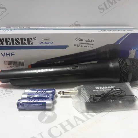 BOXED WEISRE DM-3309A WIRELESS MICROPHONE SYSTEM