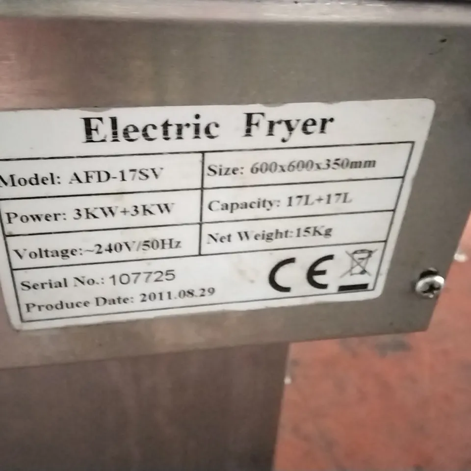 ACE ELECTRIC DOUBLE FRYER AFD-17S