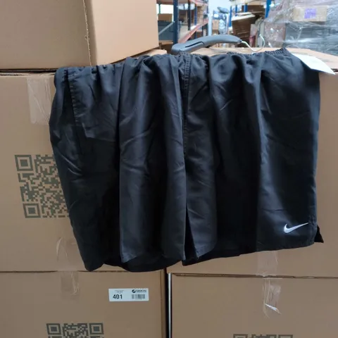 NIKE BLACK SWIM SHORTS – SWOOSH LOGO, 3XL