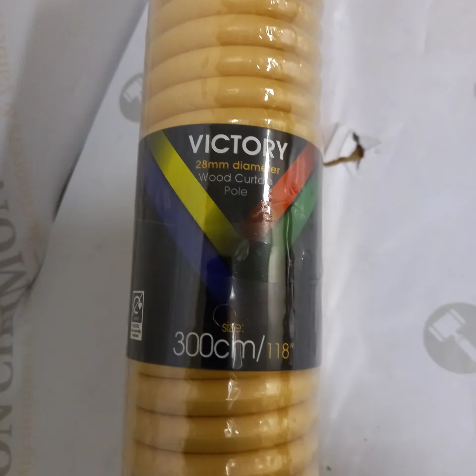 VICTORY WOOD CURTAIN POLE - COLLECTION ONLY