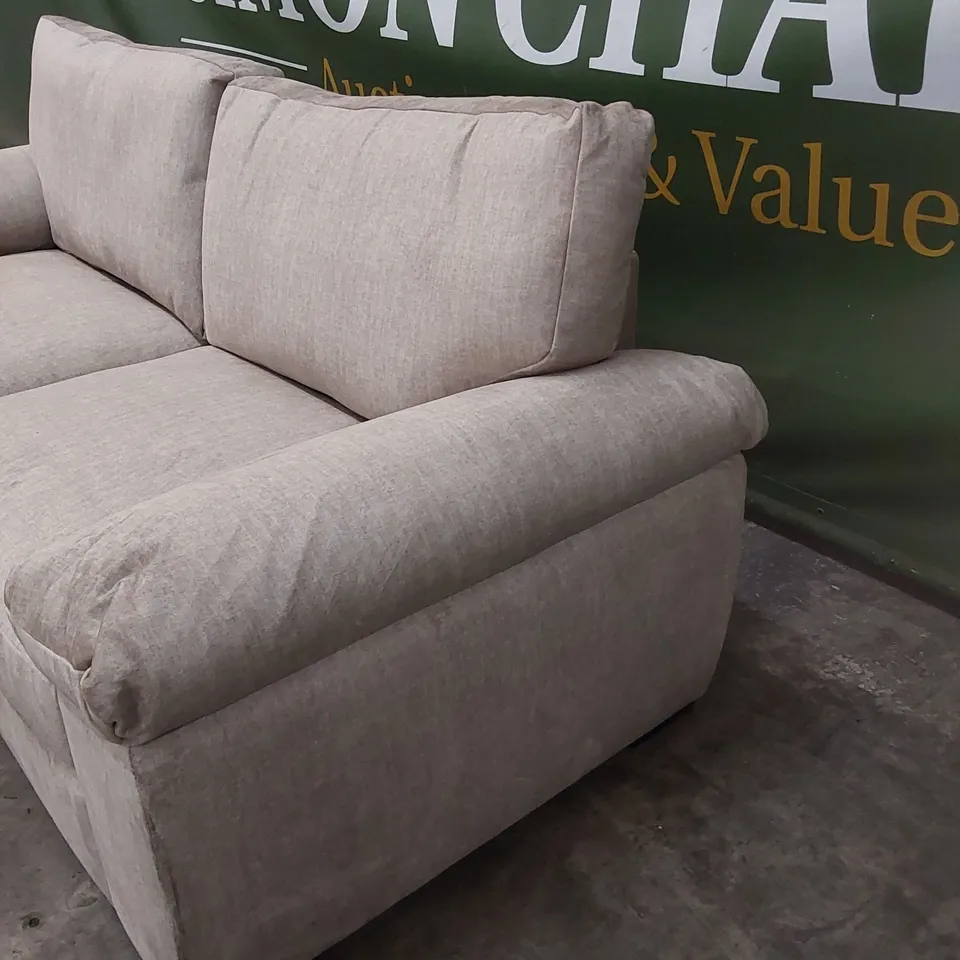 ELIZA FABRIC 3 SEATER SOFA - BEIGE RRP £749