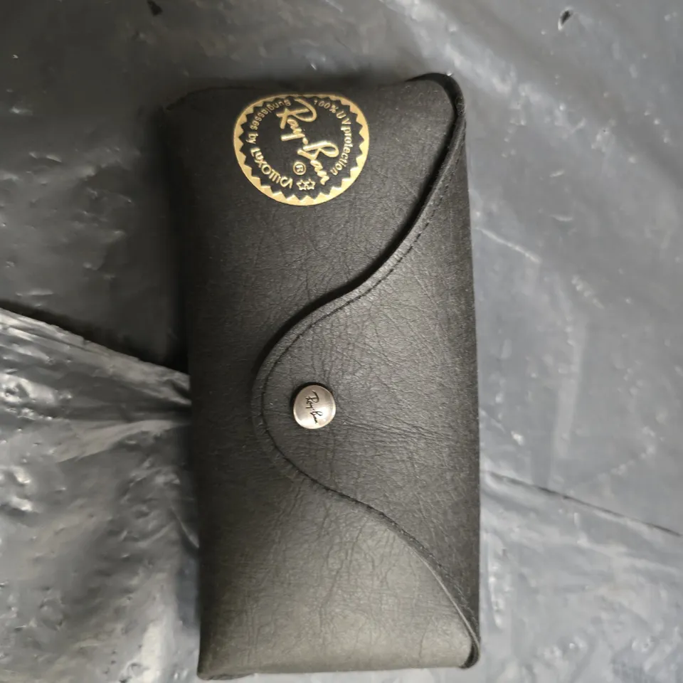 RAY-BAN SUNGLASSES – RED FRAME WITH BLACK ARMS