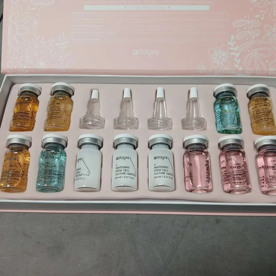 STAYVE BOOSTER STARTER KIT – 12 X FACIAL AMPOULES AND WHITENING STEM CELL CULTURE