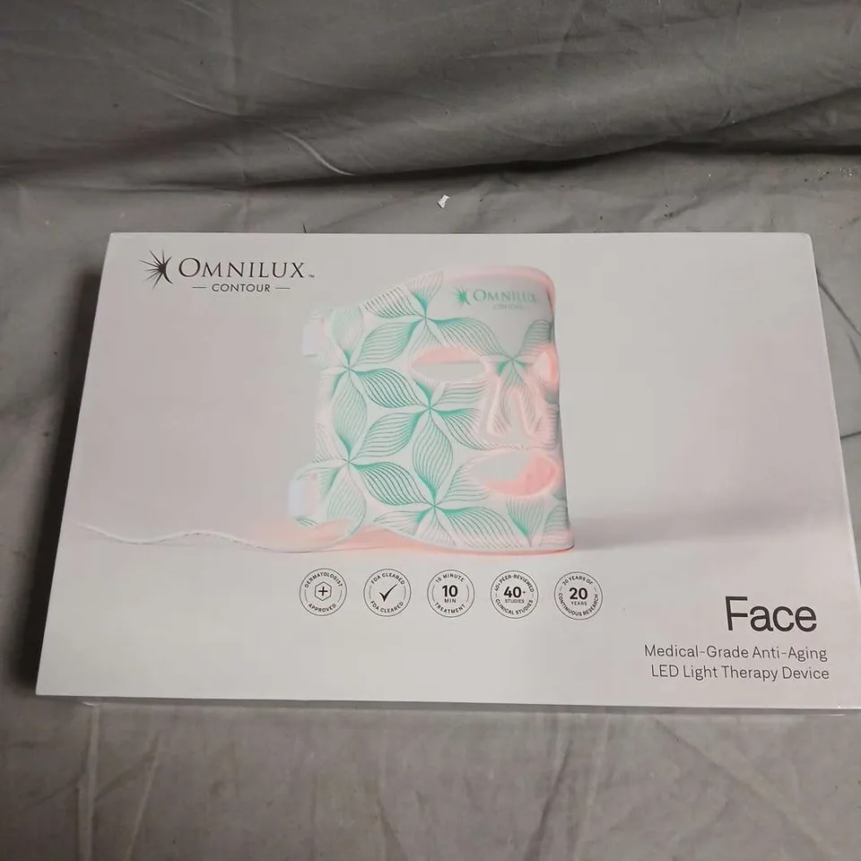 SEALED OMNILUX FACIAL ANTI-AGING LED LIGHT THERAPY DEVICE
