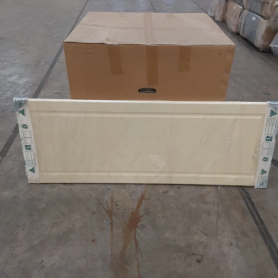 BAGGED 135cm DOUBLE SIZE WOODEN HEADBOARD - CREAM