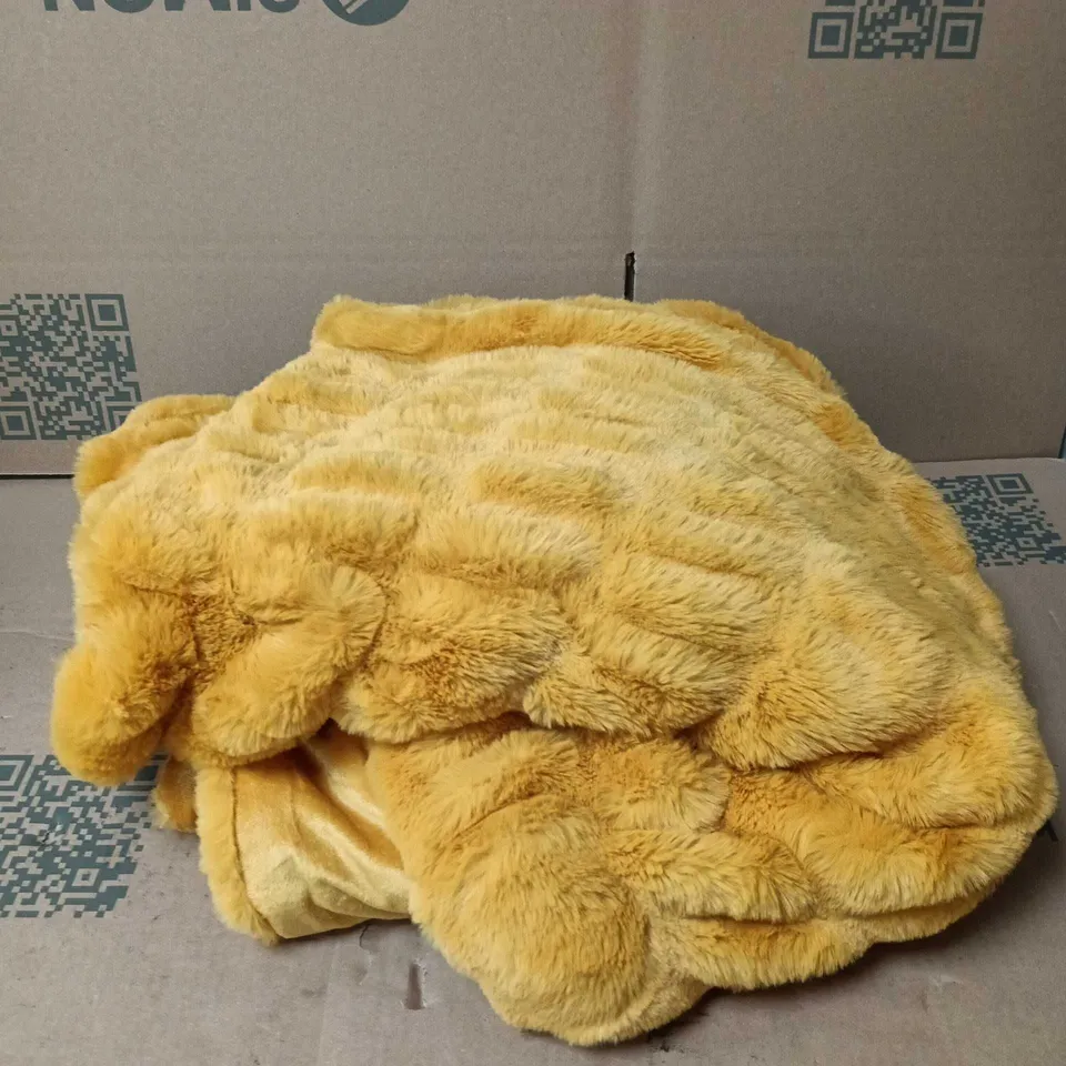 SERENITY NIGHT MUSTARD BLANKET/THROW UNBOXED