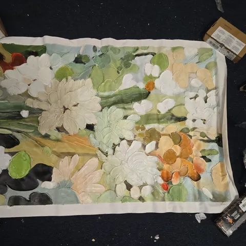 FLORAL IMPASTO PAINTING ON CANVAS