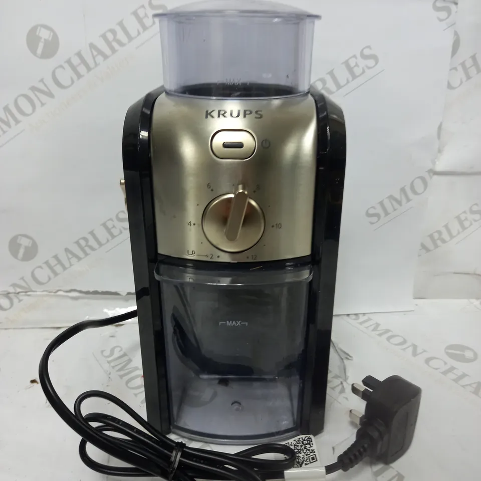 KRUPS EXPERT BURR GRINDER FOR COFFEE BEANS
