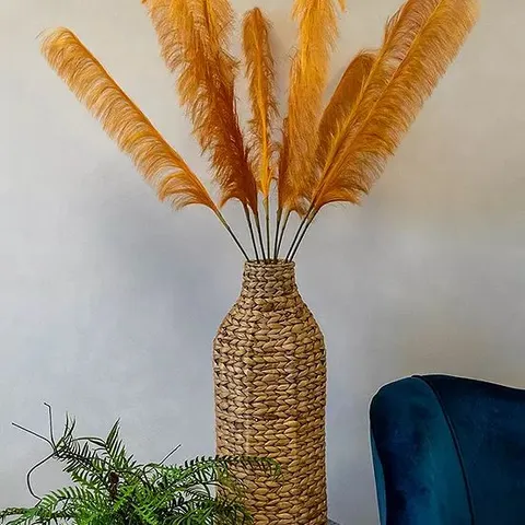 ARTIFICIAL OCHRE PAMPAS GRASS BOXED