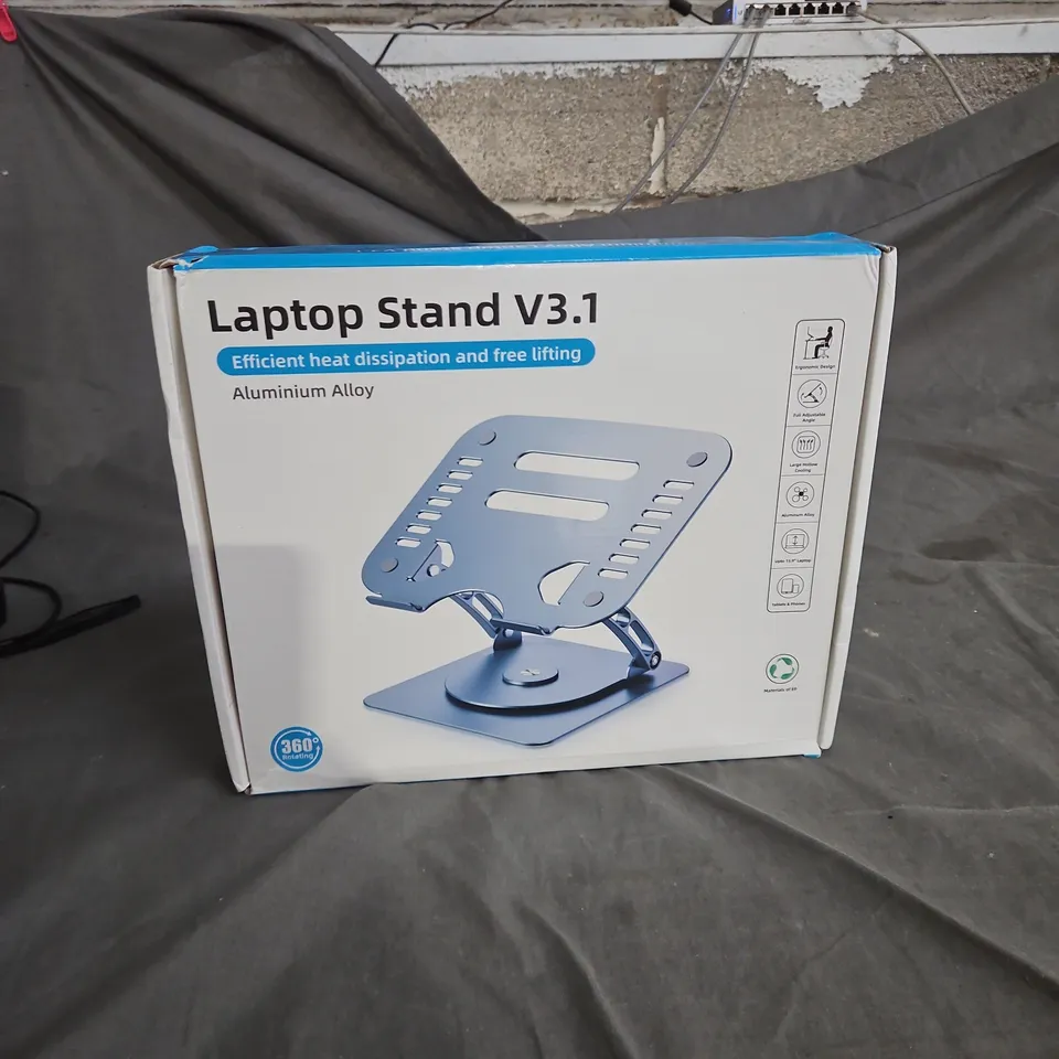 LAPTOP STAND V3.1 – ALUMINIUM ALLOY, 360° ROTATING