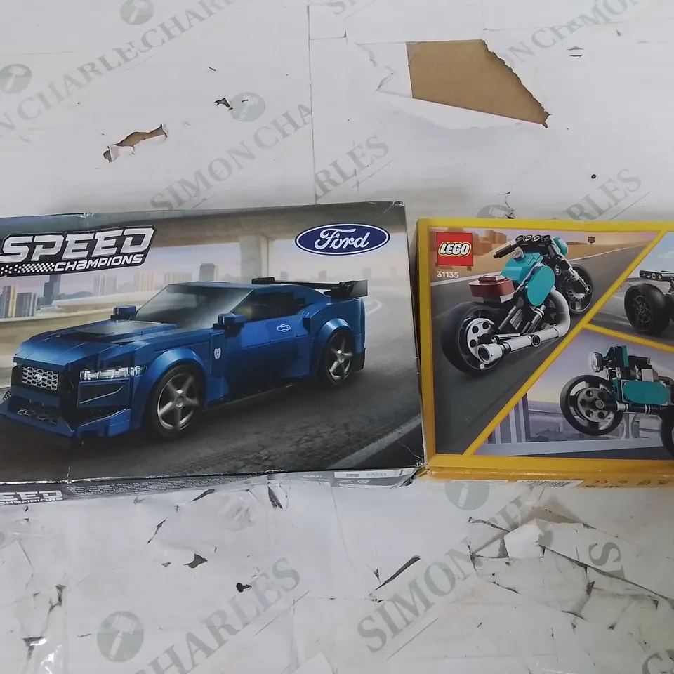 LOT OF 2 LEGO ITEMS TO INCLUDE SPEED CHAMPIONS MUSTANG 76920 AND CREATOR 31135