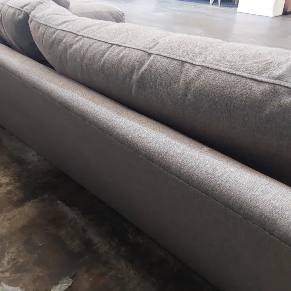 QUALITY BRITISH DESIGNER LOUNGE Co. ROSE THREE SEATER SOFA GREY FABRIC 