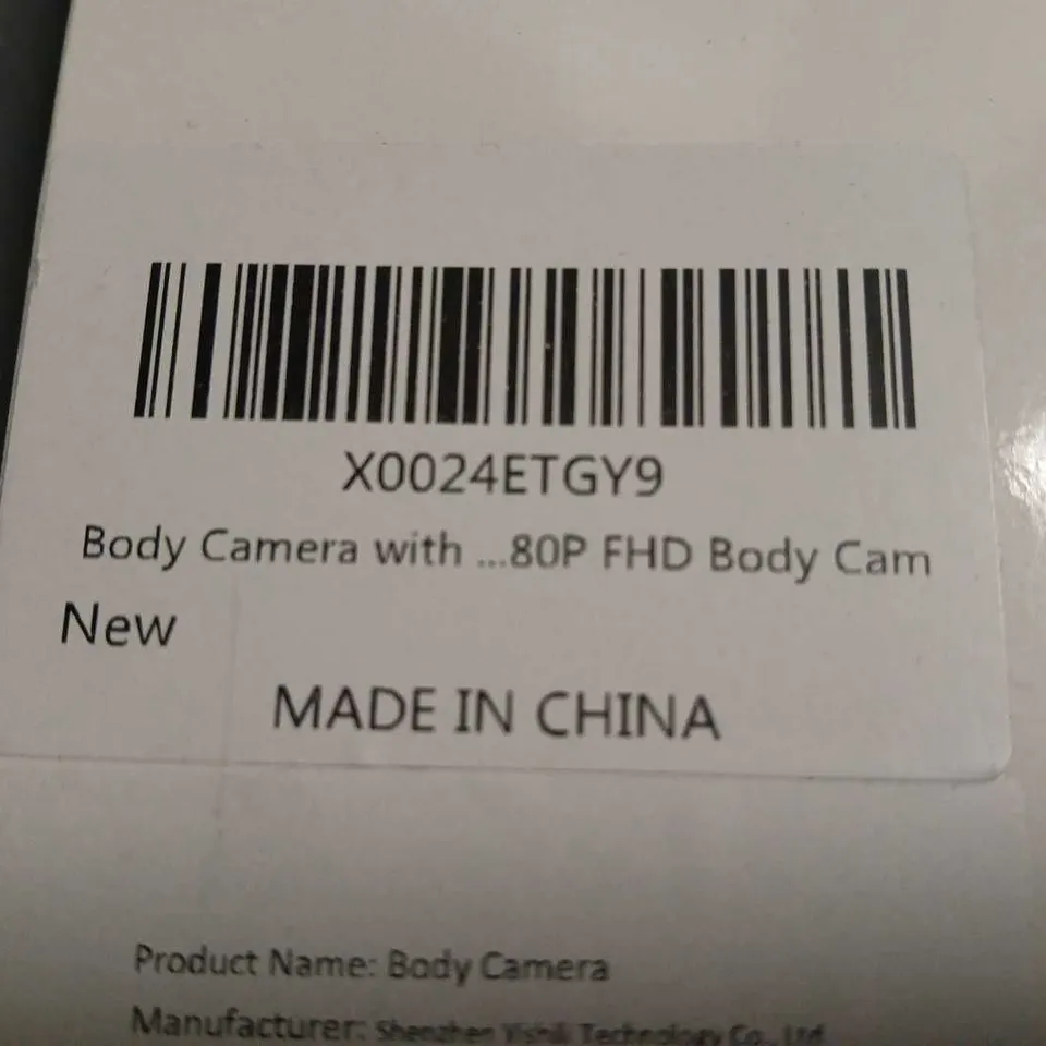 BOXED FULL HD BODY CAMERA