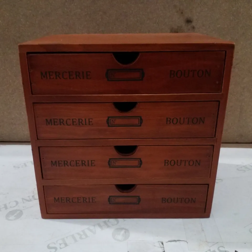 BOXED ADELIYA WOOD DESK ORGANISER 