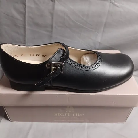 BOXED PAIR OF START-RITE CLARE BLACK LEATHER MARY JANE SHOES β EU 35