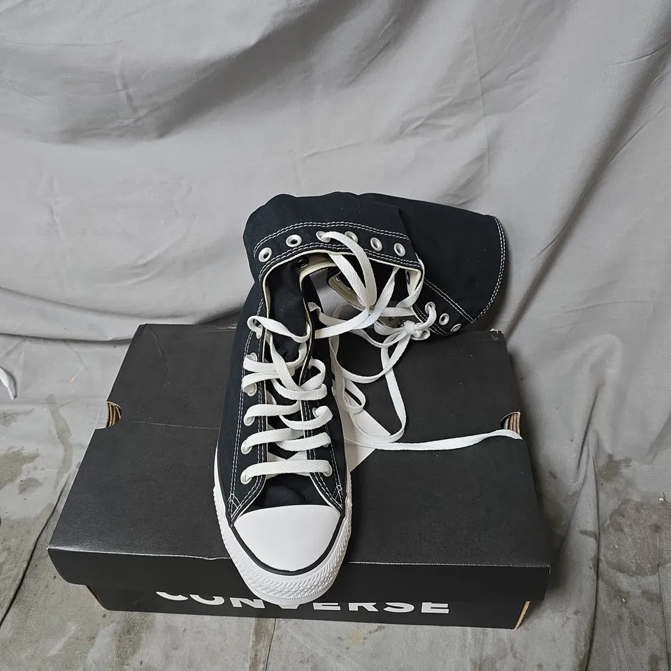 CONVERSE CHUCK TAYLOR ALL STAR HIGH-TOP SNEAKERS – BLACK SIZE 9.5