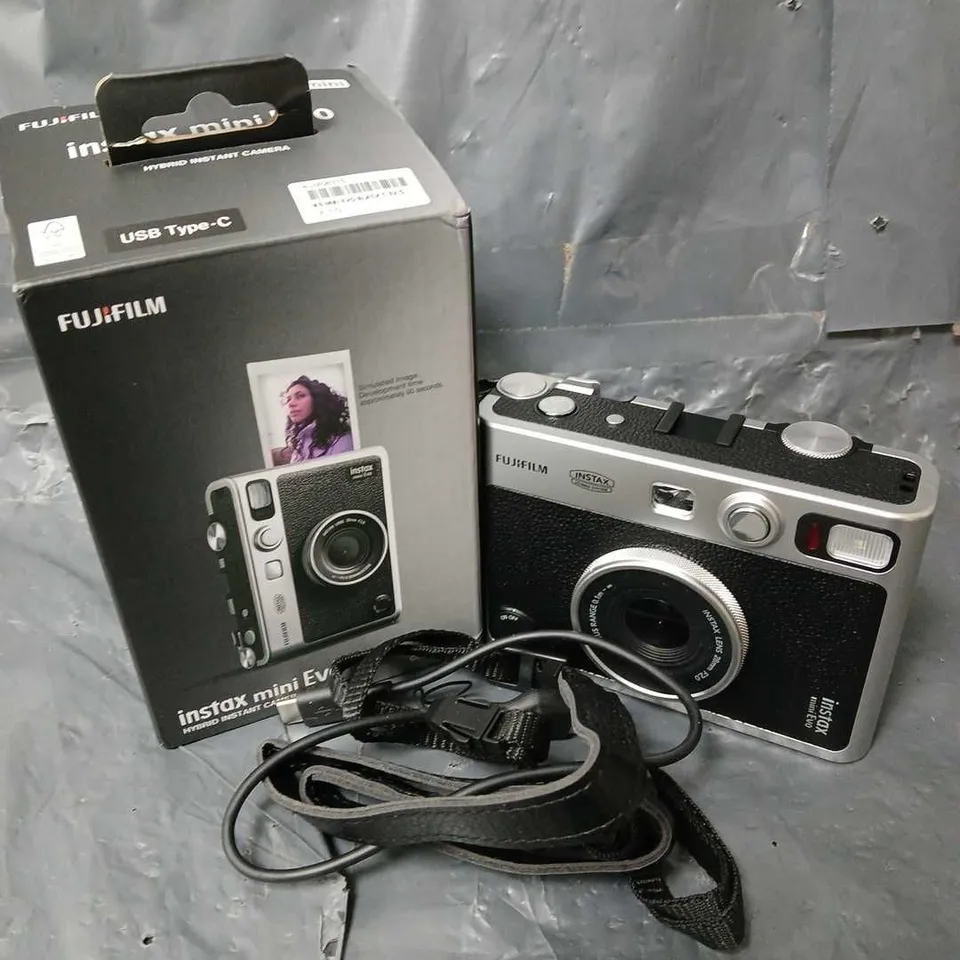 BOXED FUJIFILM INSTAX MINI EVO HYBRID INSTANT CAMERA